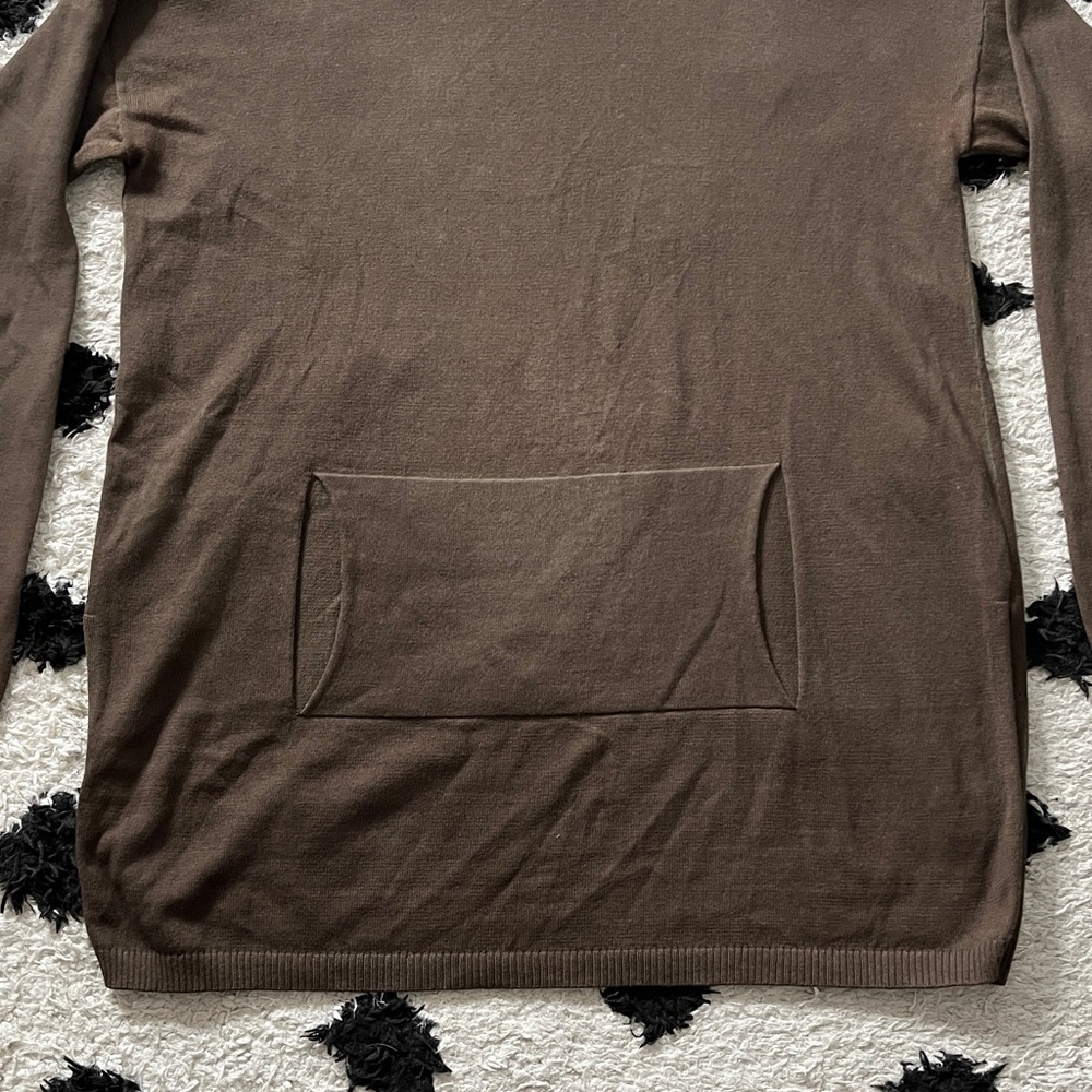 Peruvian Connection Size Medium Brown Turtleneck … - image 2